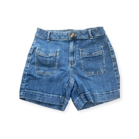 Simply Vera Vera Wang Denim Blue Women's Shorts Size4 - Picture 3 of 6